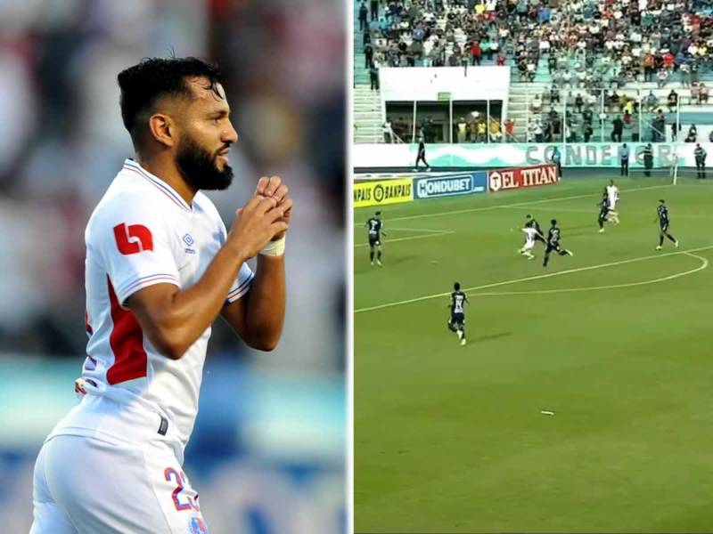 Jorge Álvarez abrió el marcador para el Olimpia contra el Motagua en el Clásico en el estadio Nacional Chelato Uclés.
