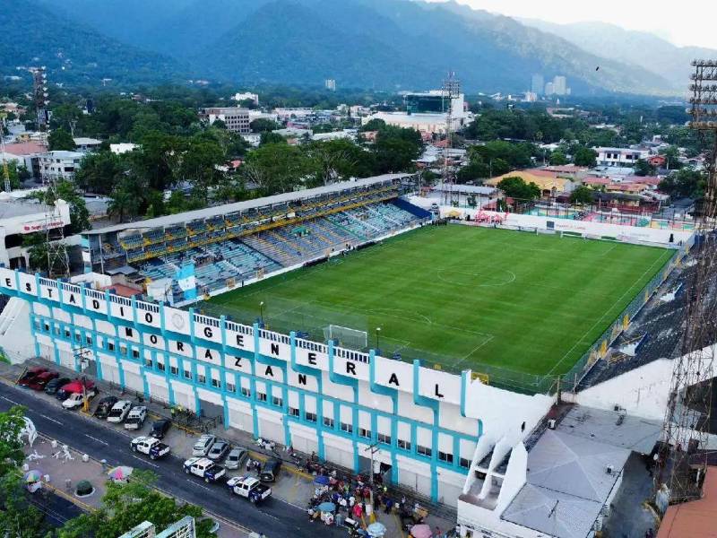 Fotografía aérea del Estadio Morazán capturada el 14 de noviembre de 2024