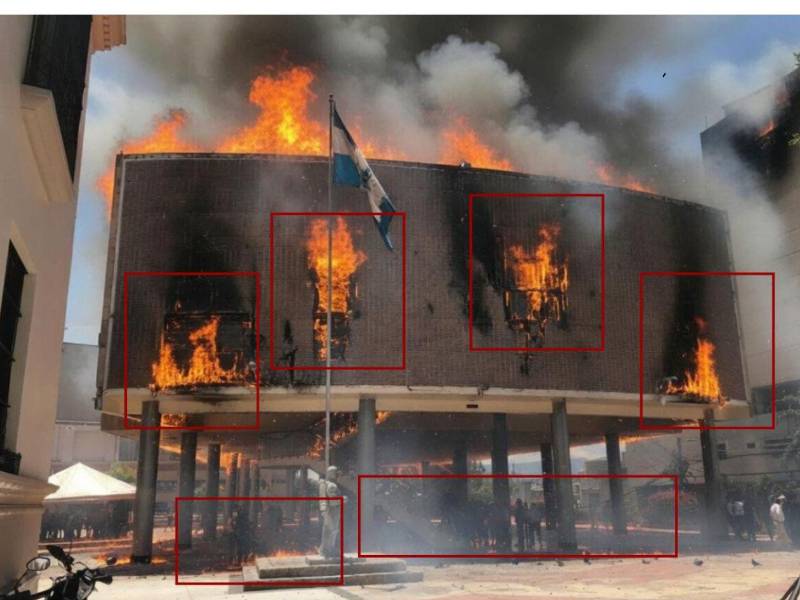 Inconsistencias detectadas por LA PRENSA Verifica durante un análisis visual.