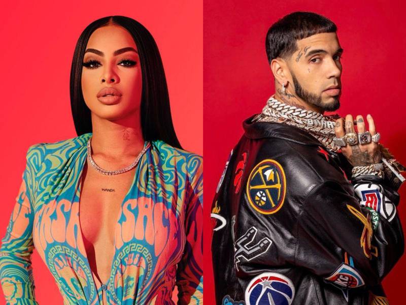 Los esposos Yailin y Anuel AA.