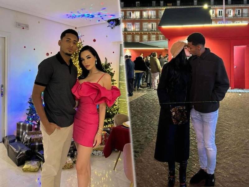 Antony ‘Choco’ Lozano, delantero hondureño del Getafe de la Liga Española, tuvo una feliz Navidad 2023 al lado de su hermosa novia Joselinn Silver y familiares.