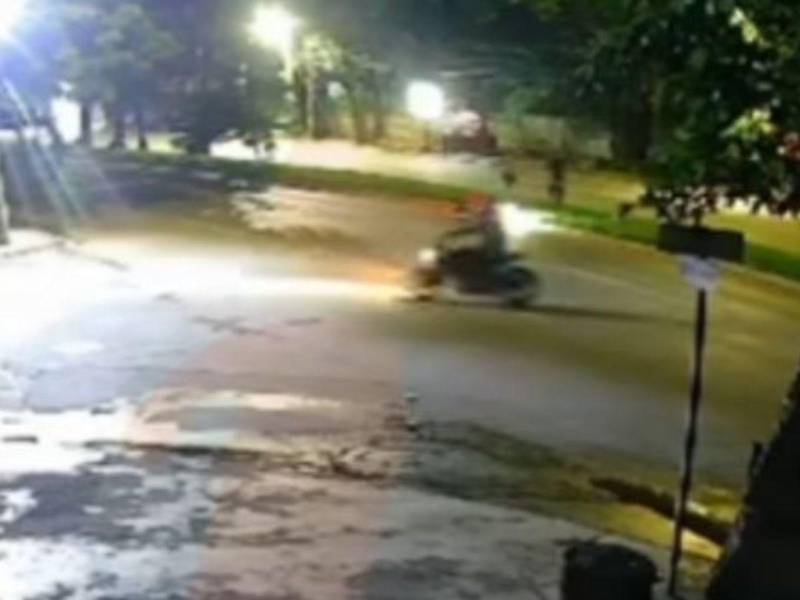 Captura del video en el que quedó todo filmado.