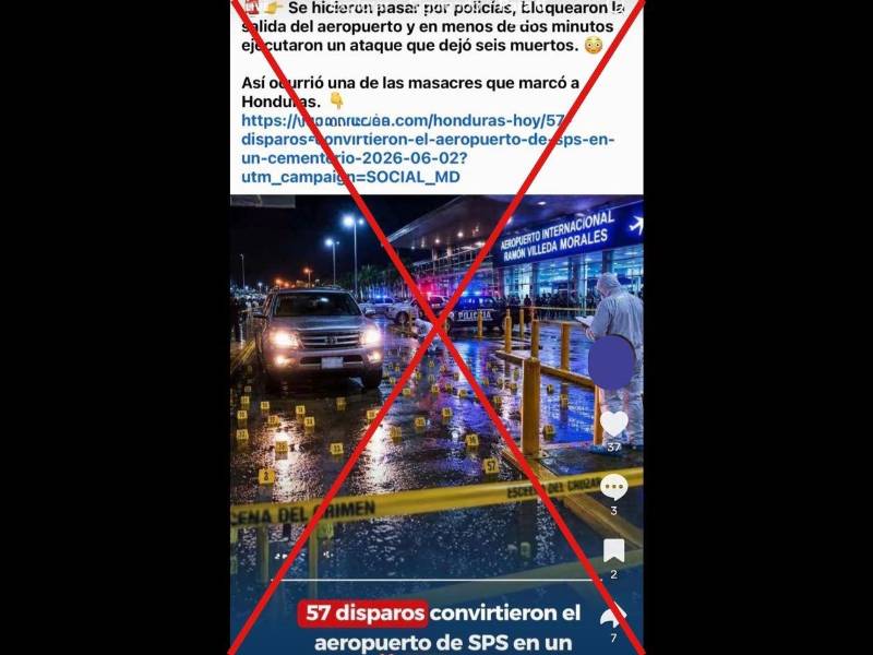 Captura de pantalla a una publicación de TikTok hecha el 5 de junio de 2026.