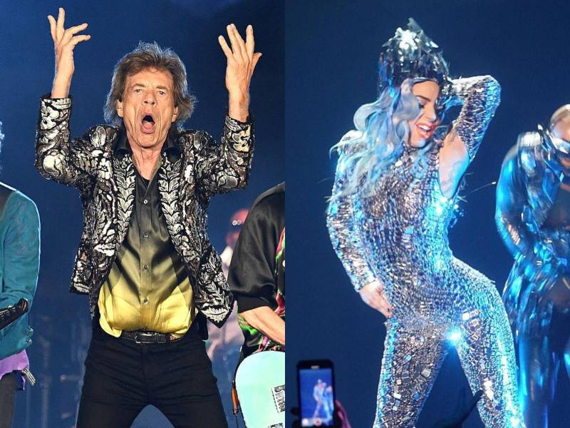 El vocalista de The Rolling Stones y la cantante Lady Gaga