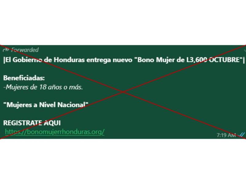 Captura de pantalla a un mensaje de WhatsApp hecha el 16 de octubre de 2025.