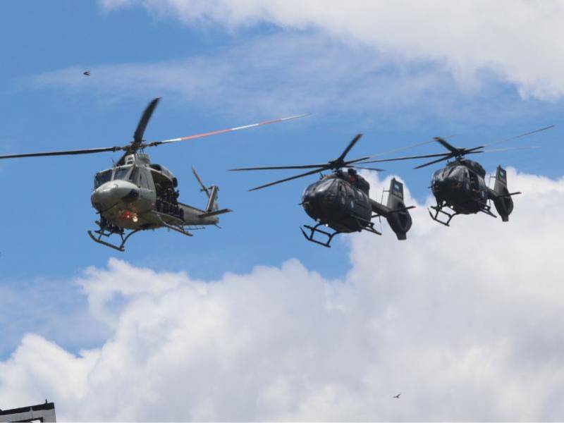 La Fuerza Aérea Hondureña cuenta con una flota integrada por cuatro helicópteros Bell-412, dos Airbus H145, con la incorporación de dos adicionales en espera, y un UH-1H.