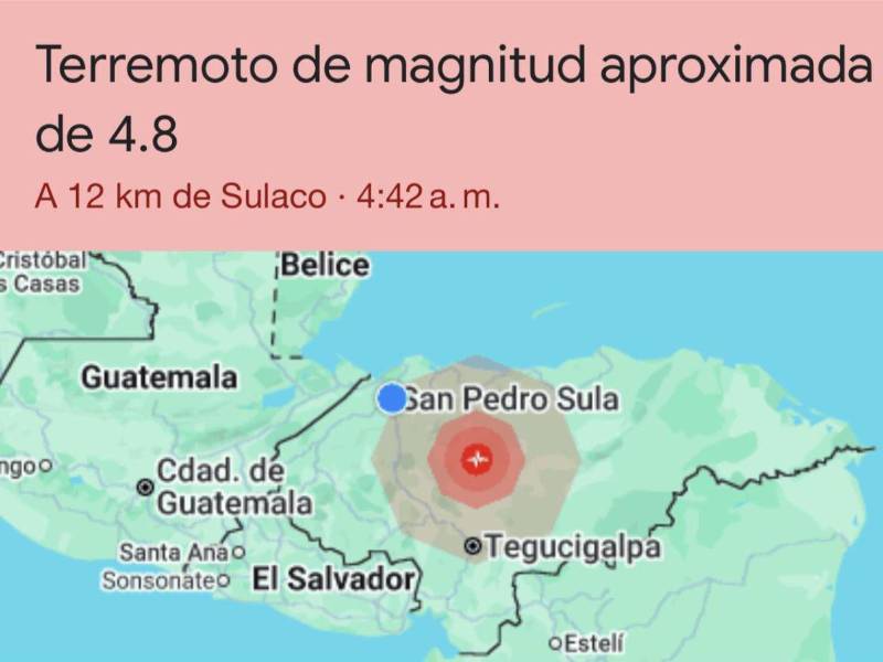No se han reportado daños materiales ni personas afectadas.