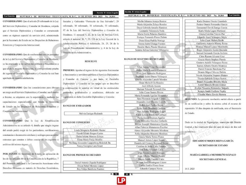 Cancillería: promueven a 160 parientes de funcionarios al escalafón diplomático