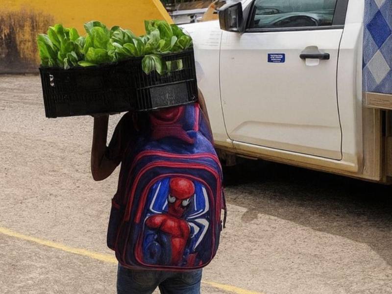 El niño se ganaba la vida vendiendo mostaza en varias unidades del transporte de esa zona.