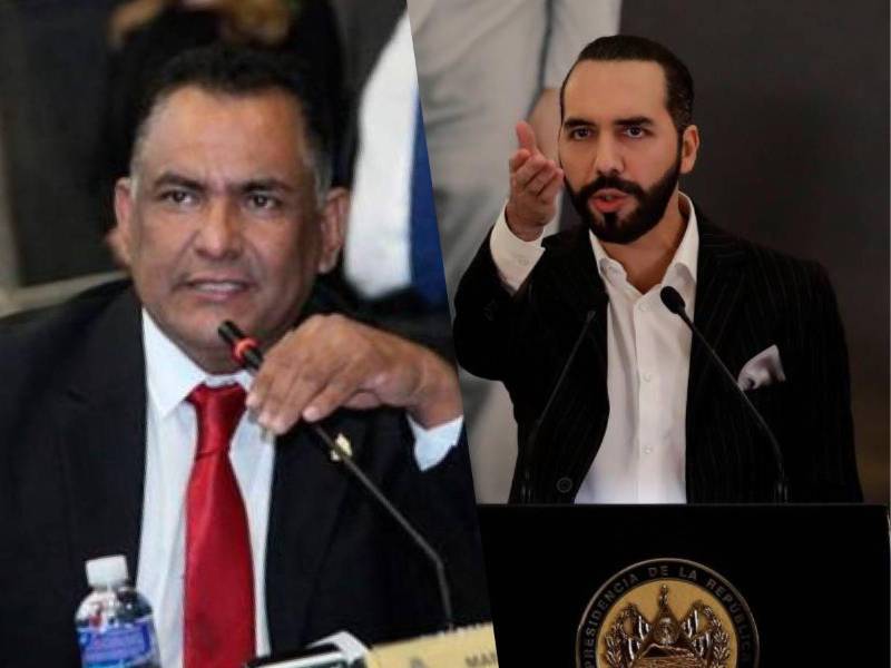 Mario Segura, diputado del Partido Liberal, y Nayib Bukele, presidente de El Salvador.