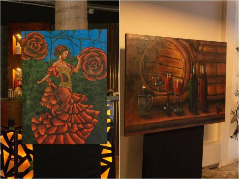 Más de las obras expuestas por los artistas mencionados.