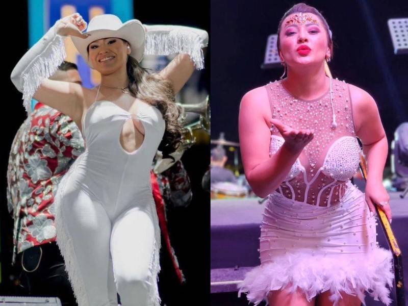 Las guapas presentadoras de televisión Milagro Flores y Alejandra Rubio, derrocharon belleza, glamur y elegancia en el carnaval de Tegucigalpa. Ambas conquistaron su público con su porte y carisma.