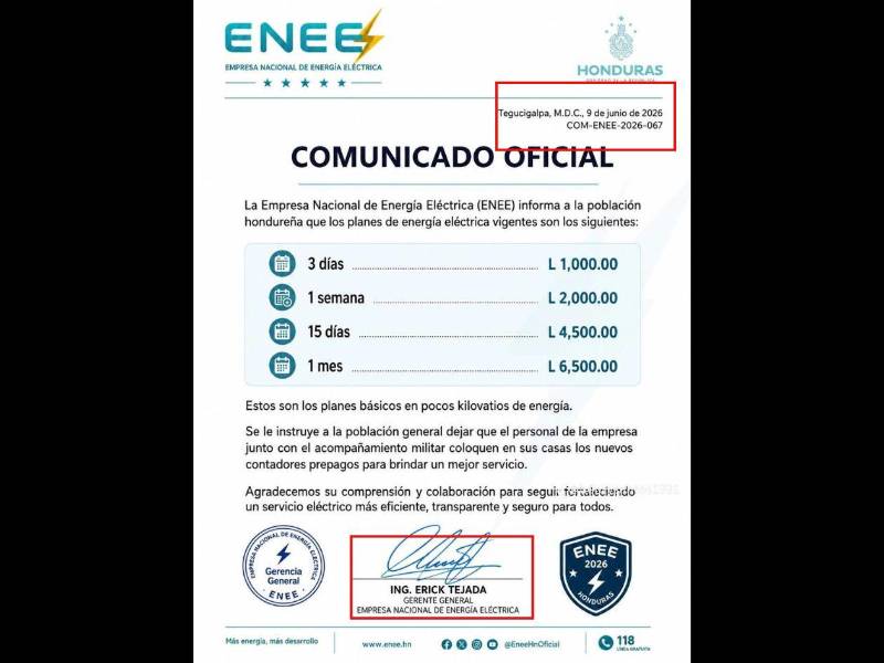 Inconsistencias en la imagen del documento detectadas por LA PRENSA Verifica.