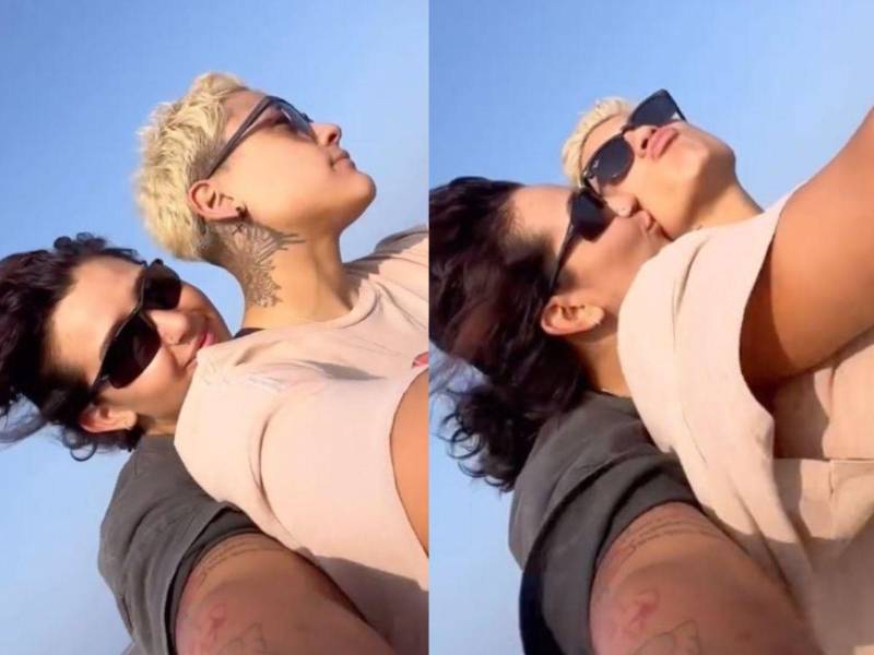 Romina Marcos y su novia Laura Salazar.