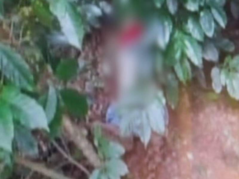 Fotografía de la escena del crimen en Corquín, Copán.