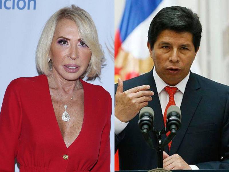 La conductra Laura Bozzo y el ex presidente de Perú, Pedro Castillo.