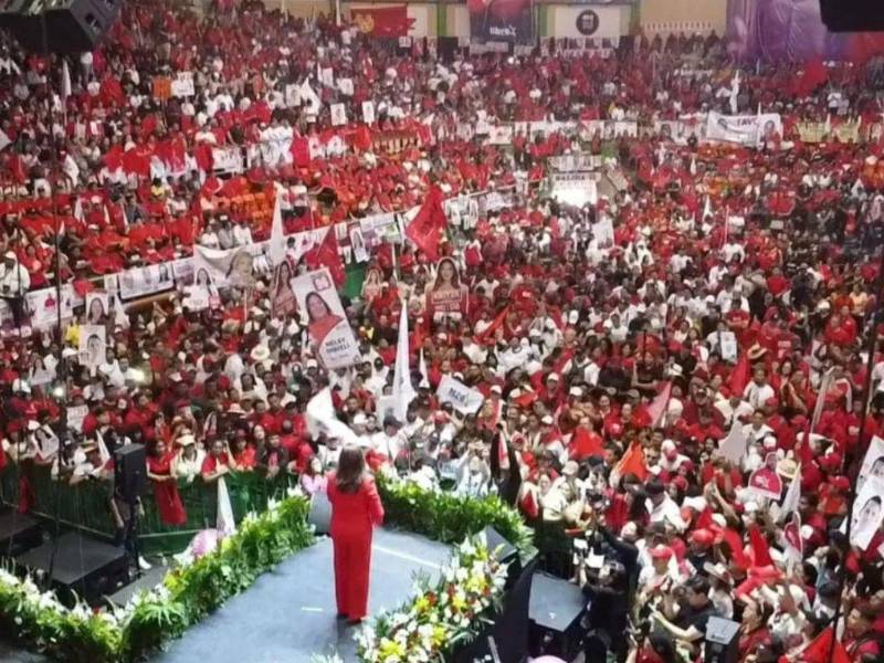 El partido Libre realizó su cierre de campaña el domingo 23 de noviembre de 2025 en Tegucigalpa.
