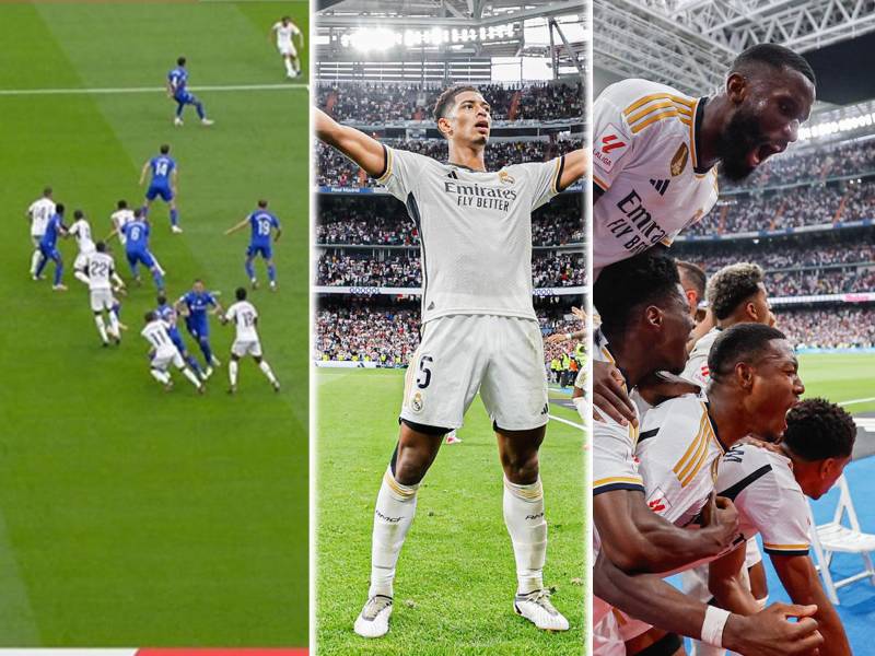 El Real Madrid ganó con remontada incluida y agónica (2-1) al Getafe gracias a Jude Bellingham, que puso de pie el estadio Santiago Bernabéu que volvió a abrir sus puertas. ‘Choco’ Lozano estuvo presente en la ‘Casa Blanca’.