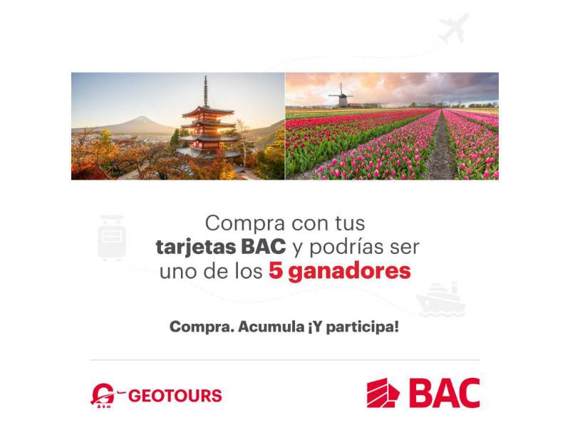 BAC presenta su promoción “Da la vuelta al mundo con tus tarjetas” para ganar certificados de viaje