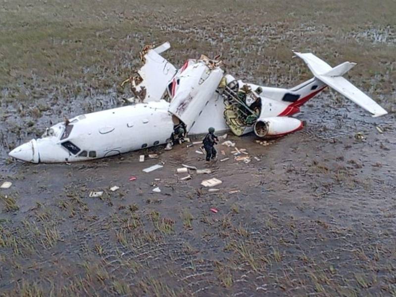 El jet privado que dejaron abandonado en Gracias a Dios.