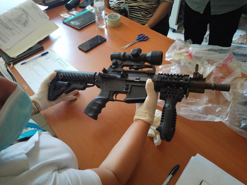 Fusiles prohibidos decomisados en operativos, y que sirvieron de evidencias, fueron destruidos por el Estado de Honduras, representado por la Procuraduría General de la República.