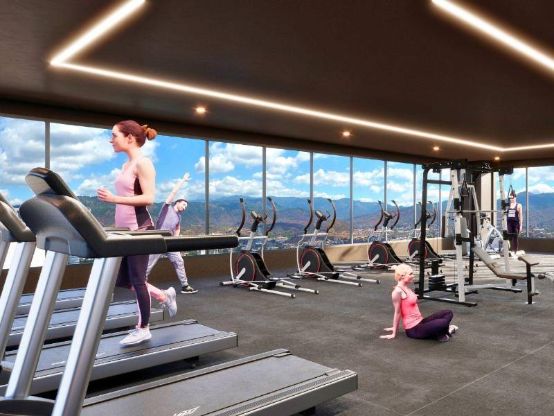 Aluna Tower contará con gimnasio para todas las personas que buscan mejorar su condición física.