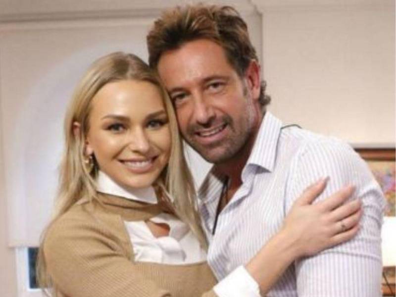 Los actores Irina Baeva y Gabriel Soto.