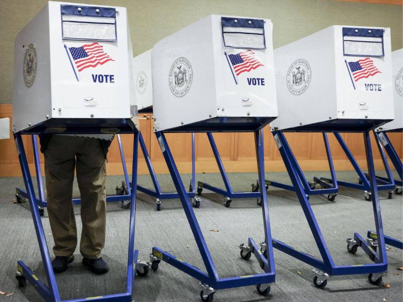 Imagen de archivo de votaciones en Estados Unidos.
