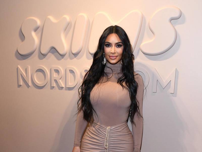 Kim Kardashian durante el lanzamiento de SKIMS en Nordstrom NYC el 5 de febrero de 2020.
