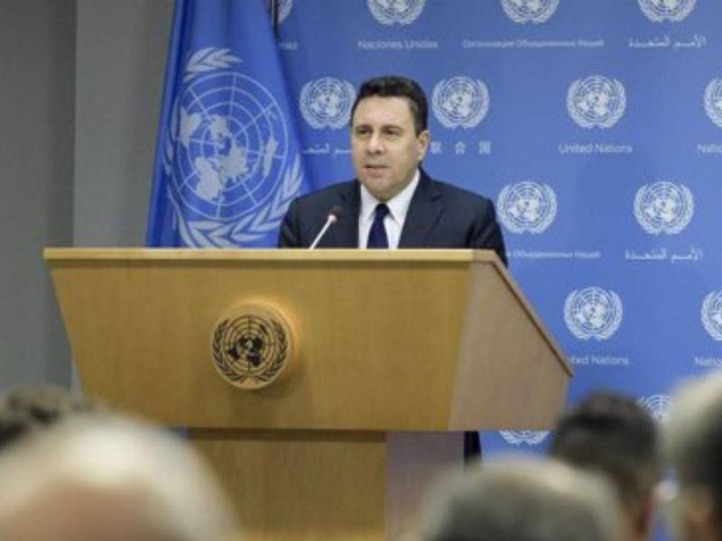Embajador venezolano ante la ONU, Samuel Moncada.