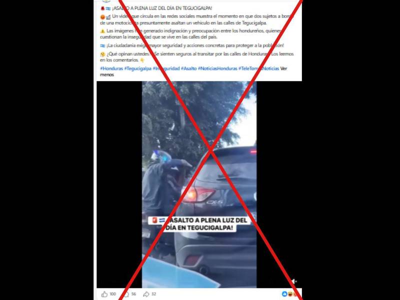 Captura de pantalla a una publicación de Facebook hecha el 24 de octubre de 2026.