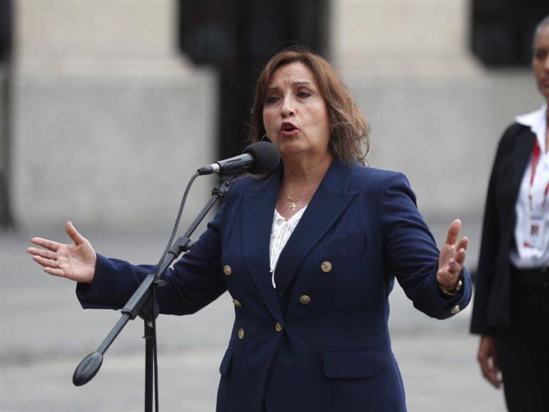 La presidenta de Perú, Dina Boluarte.