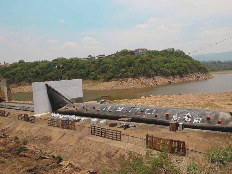 Estado de la represa Los Laureles, en la capital de Honduras