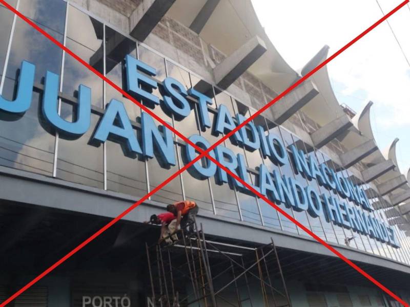 Imagen falsa compartida en WhatsApp adaptada a esta cartela.