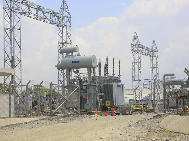 Una subestación de energía eléctrica construida por el actual gobierno.