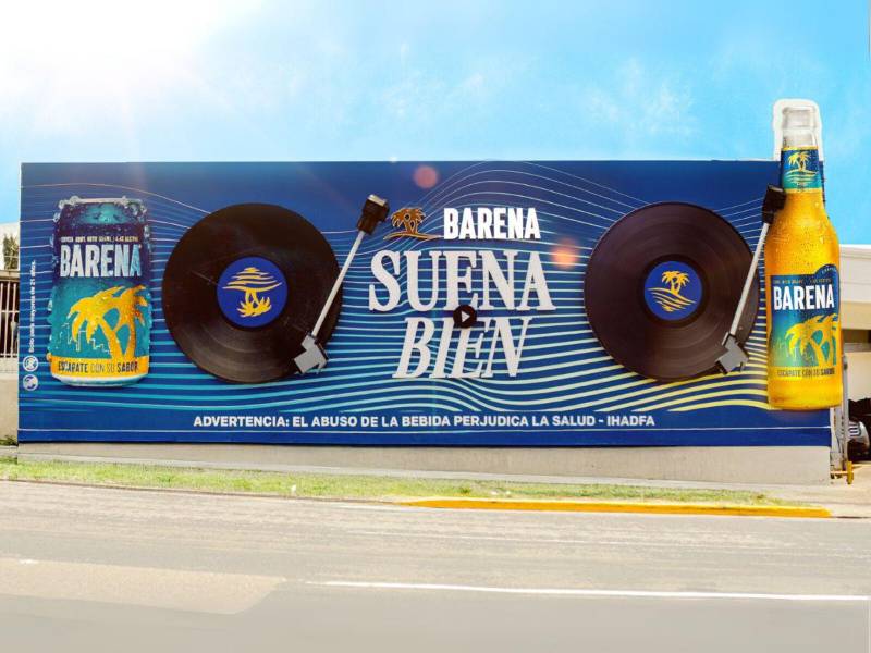 Impresionante valla de ‘Barena Suena Bien’ ya puede contemplarse frente al City Mall