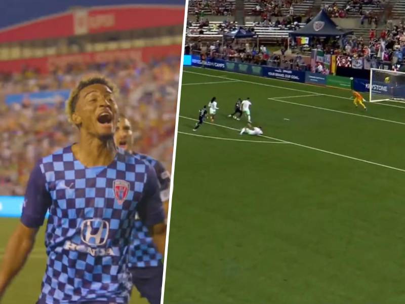 Hondureño Douglas Martínez se luce con gran gol en Estados Unidos