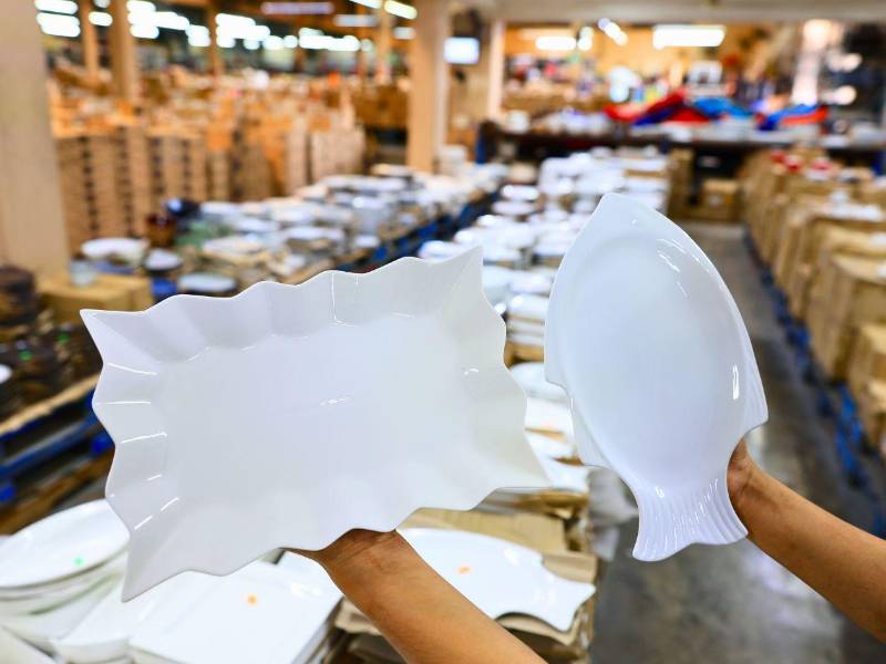 La tienda ofrece un amplio surtido de platos para su hogar o negocio.