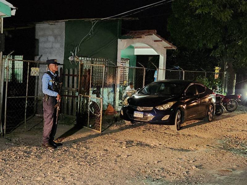 Vista de la escena del crimen.