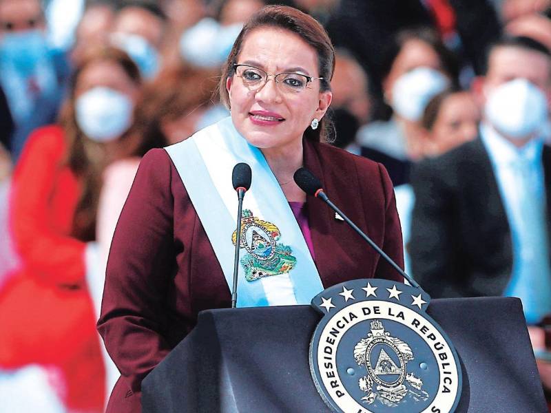 La presidenta de Honduras, Xiomara Castro, encabeza el plan de seguridad pública.