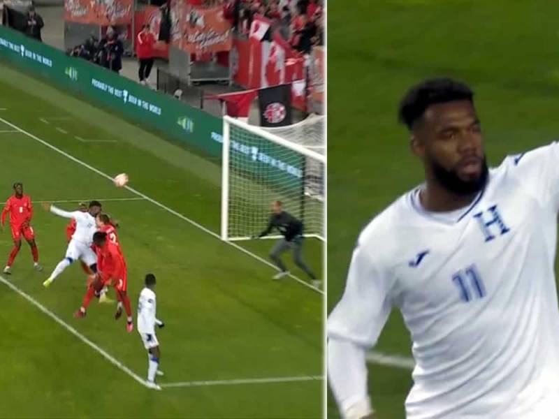 Jorge ’El Toro’ Benguché marcó el gol del descuento de Honduras contra Canadá.