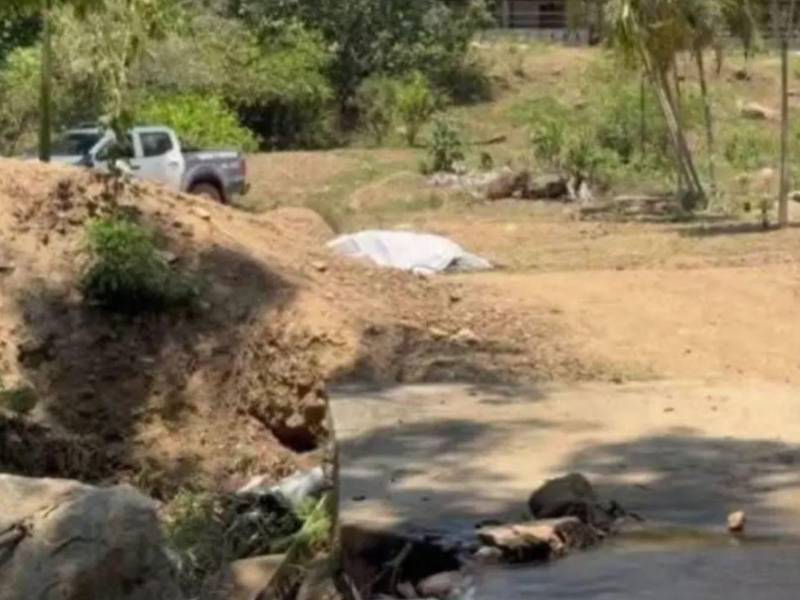 Vista de la escena del crimen.