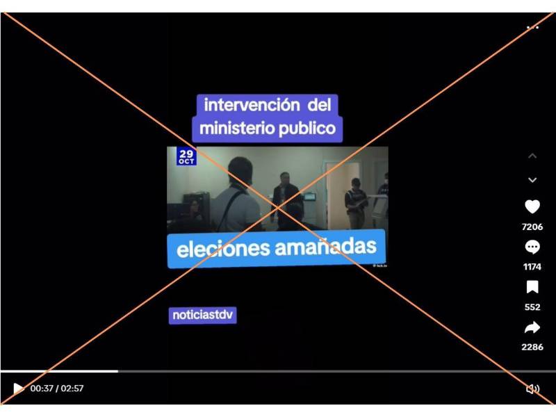 Captura de pantalla a una publicación de TikTok hecha el 8 de diciembre de 2025.