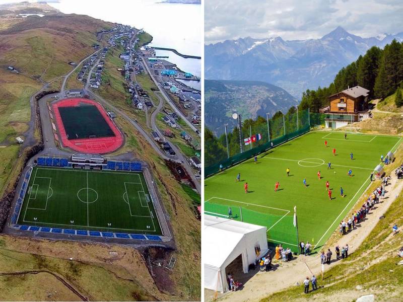 La pasión por el fútbol no entiende de condicionamientos y se construyen canchas en lugares insólitos para jugar este deporte. Te presentamos campos con ubicaciones sorprendentes. En Honduras hay uno increíble.