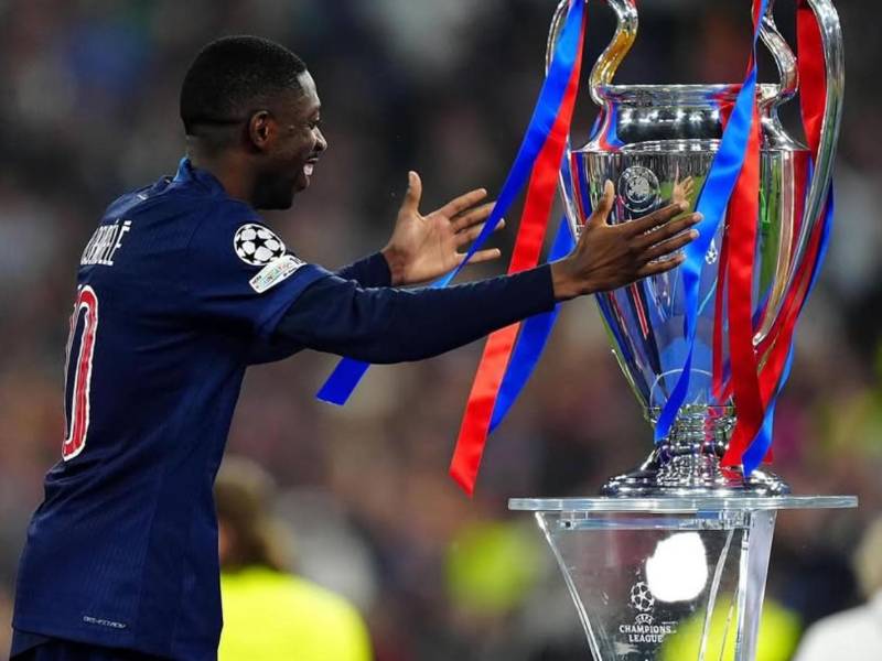 Ousmane Dembélé fue clave para el éxito del PSG en la Champions League.