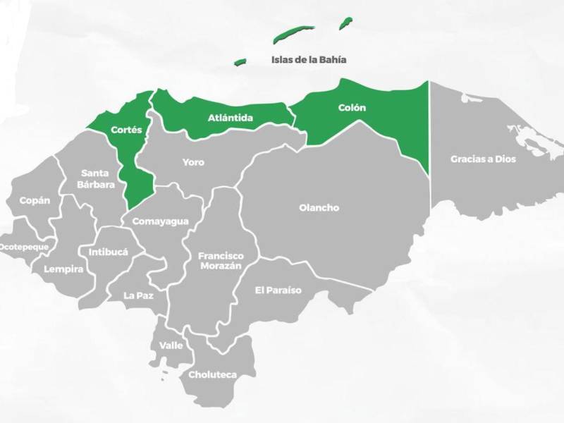 En alerta verde Islas de la Bahía, Cortés, Colón y Atlántida por lluvias y alto oleaje