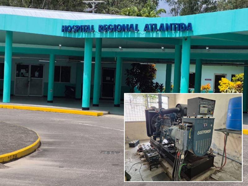 Autoridades del Hospital Atlántida aseguran que trabajan en un plan de contingencia para reparar la planta actual y trasladar un generador de mayor capacidad, mientras gestionan una solución definitiva a nivel central.