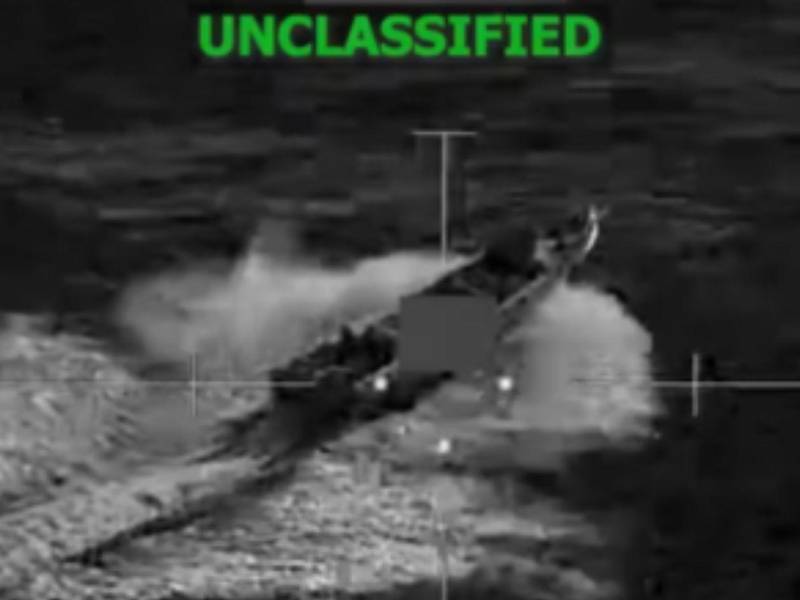 Vista del ataque en el Pacífico Oriental.