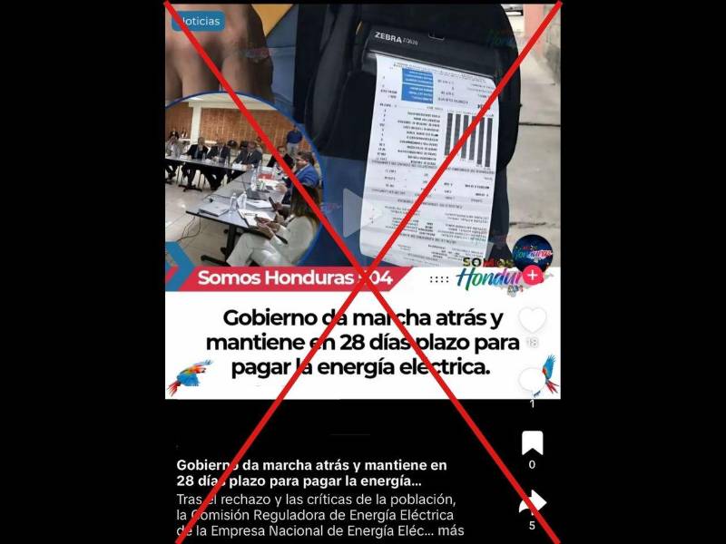 Captura de pantalla a una publicación de TikTok hecha el 13 de mayo de 2026