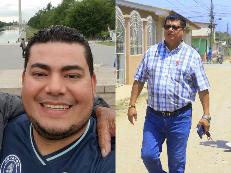 A la izquierda Maynor Suazo y a la derecha su hermano Martín.